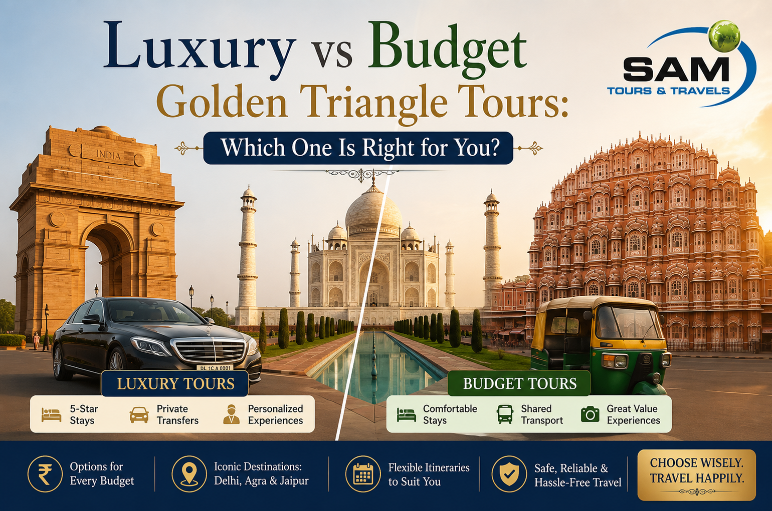 Luxury vs Budget Golden Triangle Tours: Which One Is Right for You?